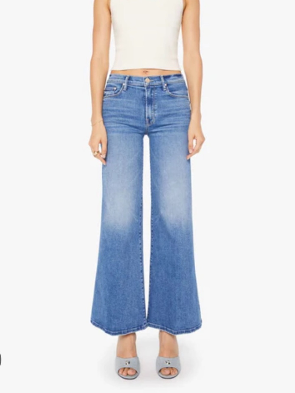 MOTHER Twister Skimp High-Rise Wide-Leg Jeans 29
